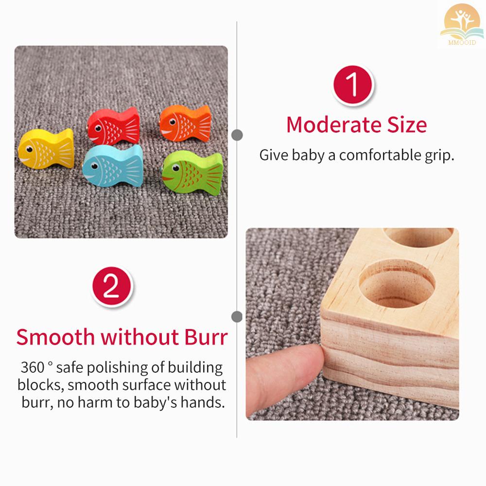In Stock Wooden Magnetic Fishing Game Montessori Number Cognition Puzzle Sortiran Warna Edukasi Prasekolah Untuk Anak Laki-Laki &amp; Perempuan Usia 3th+