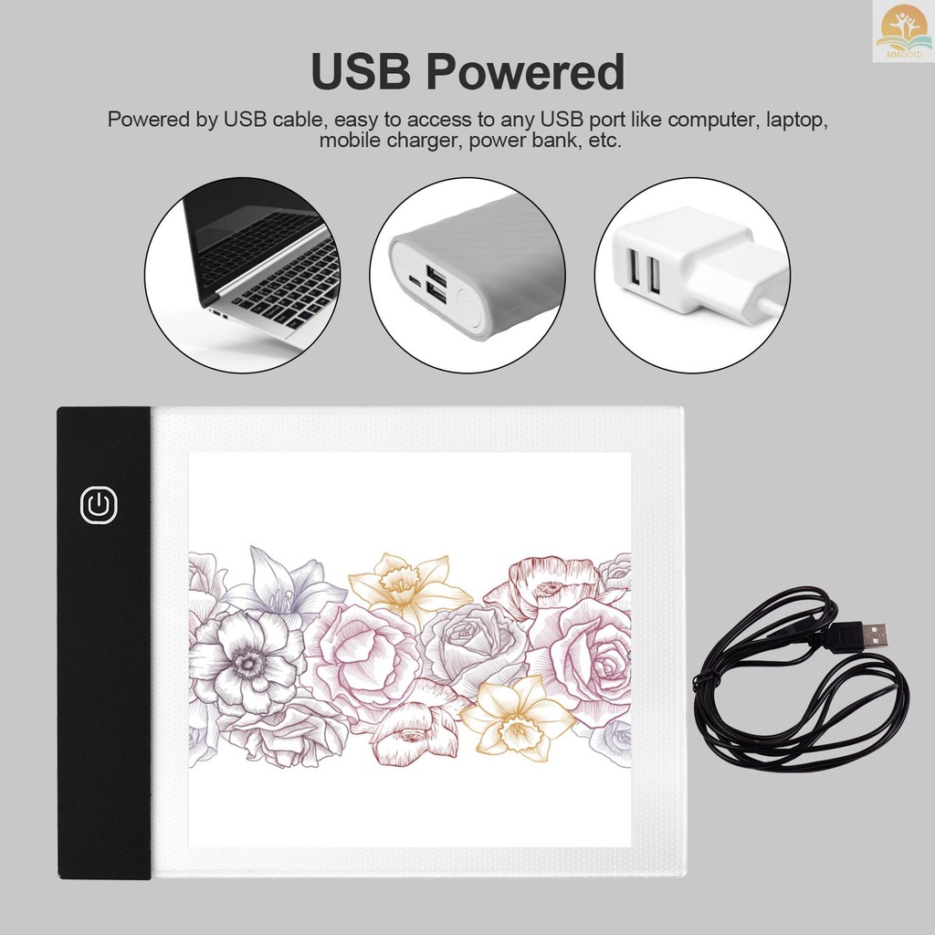 In Stock Portable Flip Book Kit with Light Pad  LED Light Box 3 Level Brightness Control 300 Sheets Flipbook Paper with Binding Screws for Tracing and Drawing