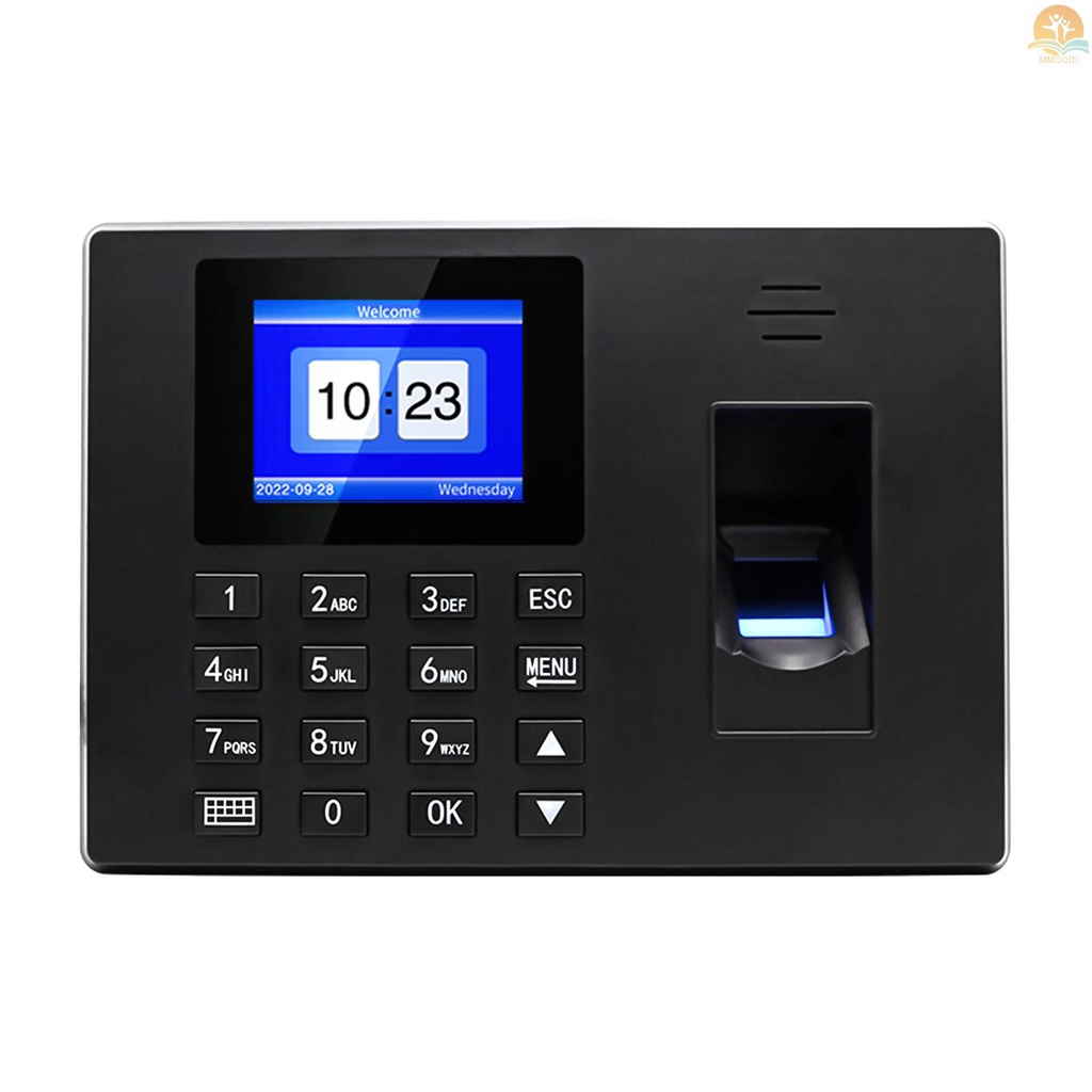 In Stock BISOFICE Mesin Absensi Sidik Jari Cerdas Fingerprint/Password Dengan Layar Display 2.4 ''Jam Waktu Dukungan Karyawan Check-in Recorder Reader Multi-Bahasa