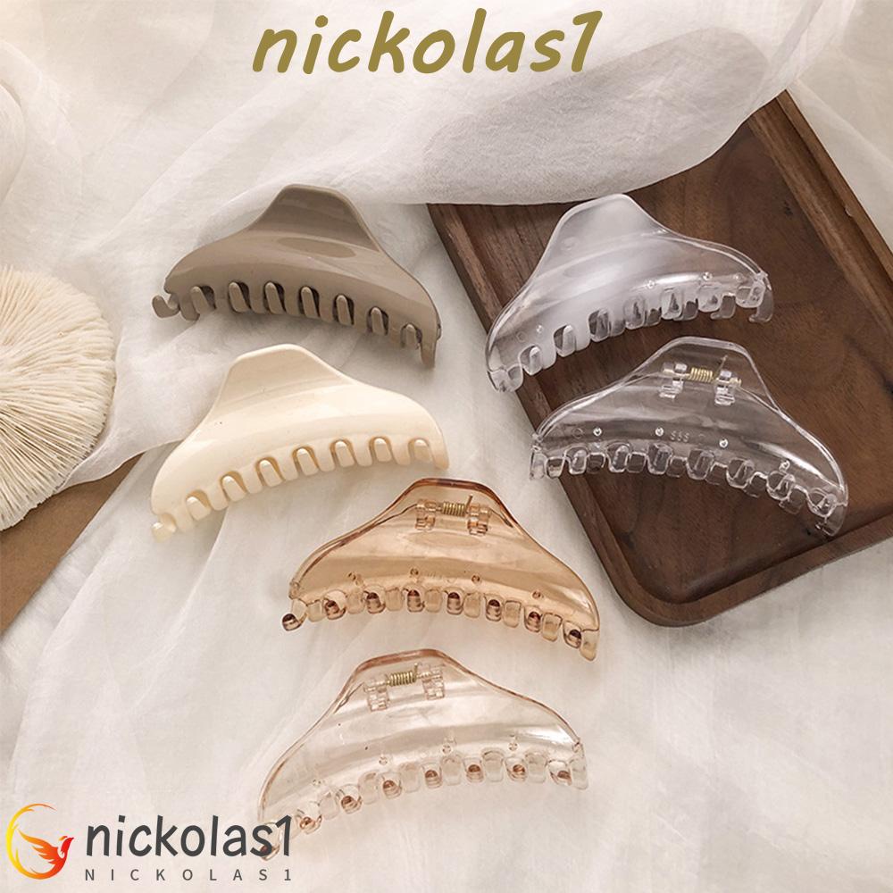 NICKOLAS1 Hair Claw Hairgrip Hiasan Transparan Fashion Wanita Gadis Aksesoris Rambut