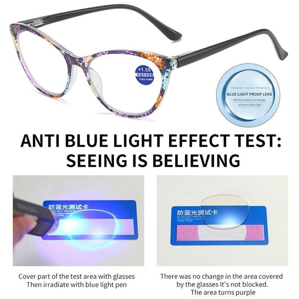 LILY Frame Ultra Ringan, Kacamata Baca Bifokal Elegan, Pelindung Mata Fashion Kacamata Hiperopia Vintage Portabel Untuk Pria Wanita