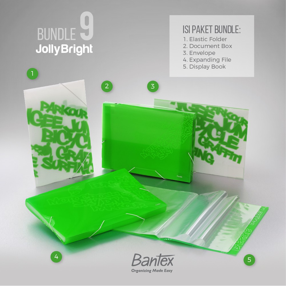 

[Artomas] Bantex Jolly Bright Grass Green Bundle 9