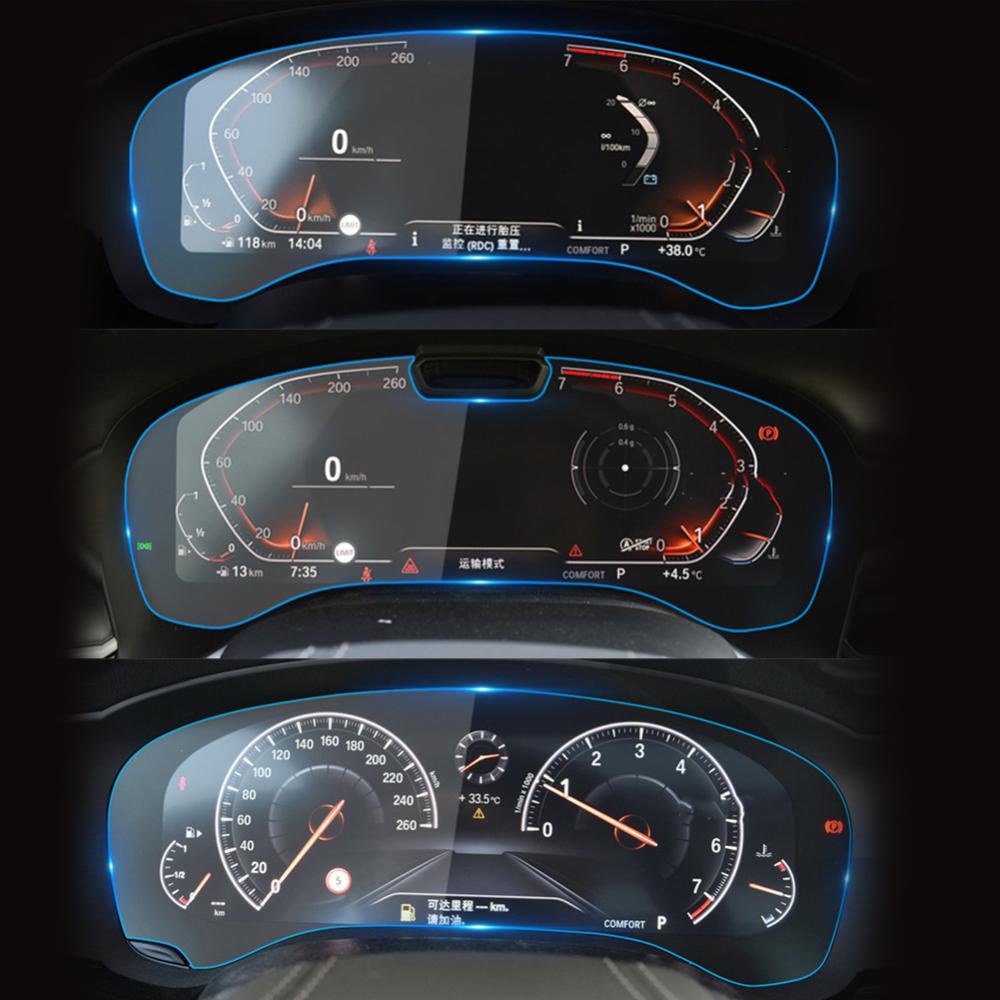 Openmall Navigasi GPS Mobil High-definition Tempered Screen Dashboard Display Instrumen Pelindung Cover Film Pelindung Interior Untuk BMW Seri52013-2023 E4T1