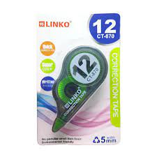 

Correction tape CT-870 LINKO / TIPE EX ROL / PENGHAPUS PENA / PENGHAPUS PULPEN