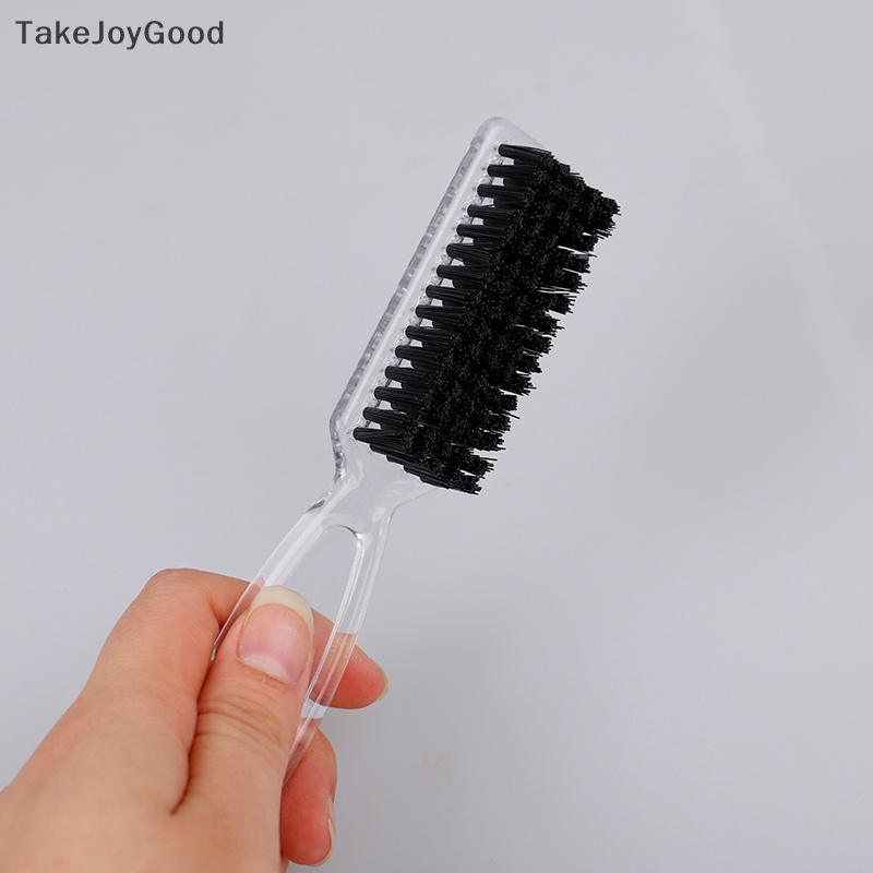 Takejoygood Sikat Pembersih Rambut Gagang Plastik Hairdressing Lembut Barber Neck Hair Comb Tools QWP