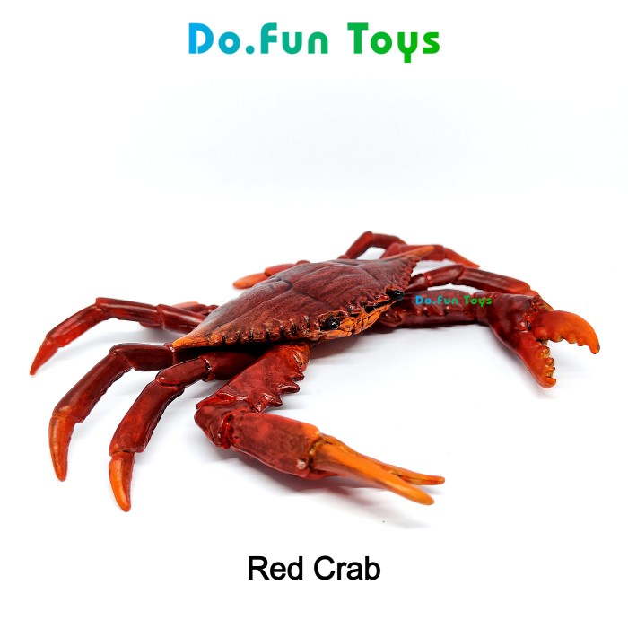 Red Crab Animal Figure / Miniatur Mainan Binatang Kepiting Merah