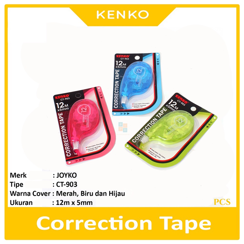 

KENKO - Correction Tape CT-903 Tipe X Roll - Pcs