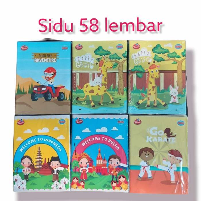 

✨BISA COD✨ -Buku Tulis Sidu 58 lembar 1 pak isi 10 buku