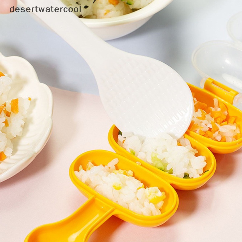 Deid 2Pcs /Set Cetakan Nasi Bola Bayi Makan Siang Anak DIY Sushi Maker Mould Alat Dapur Martijn