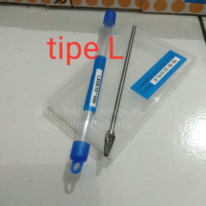 mata tuner long 3 x 6 tipe L - bor cuner panjang - mata porting motor tuner porting dtp