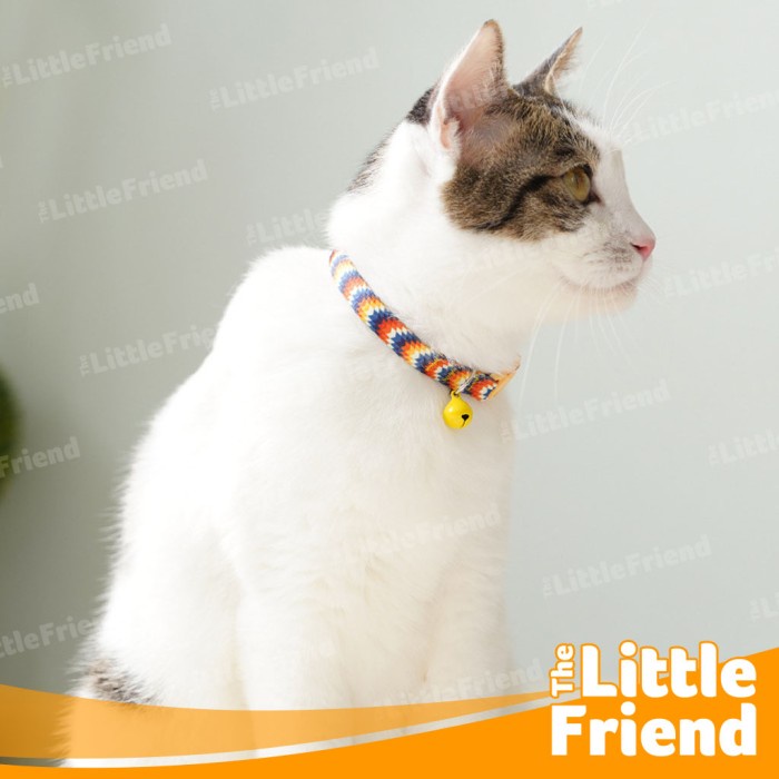 Kalung Collar Bell Anjing Kucing Kitten Kecil Medium INS Simple Pastel