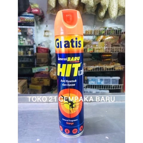 Hit Aerosol Spray ORANGE 415 ml | Jeruk Obat Nyamuk Hit Murah 415ml