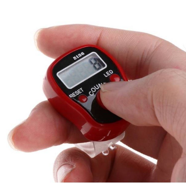 TASBIH DIGITAL LED + ALARM FREE KOTAK / TASBIH MINI LED ALAT DZIKIR FINGER COUNTER DIGITAL ZIKIR 3