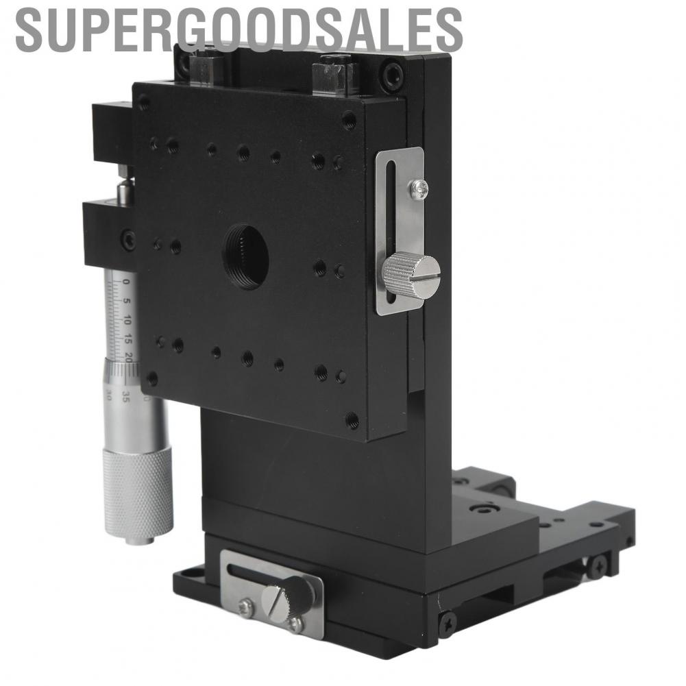Supergoodsales Slide Table  Anodized Exterior Reliable Manual Linear Stage Aluminum Alloy for Optical Fiber Coupling Mechanical Equipment Positioning