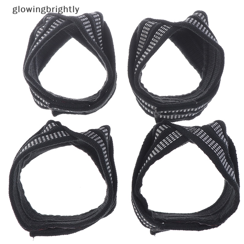 [glowingbrightly] 1pasang Figure 8tali Untuk Deadlift Weight Lifg Mengangkat Bahu Heavy Duty Grip Band TFX