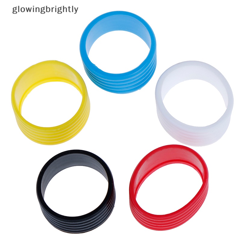 [glowingbrightly] 4pcs Ring Grip Karet Raket Tenis Stretchable Melar Handle Karet Ring TFX