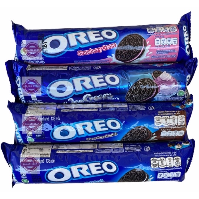 

OREO ROLL Biskuit All Varian Coklat Stroberi 119.6gr