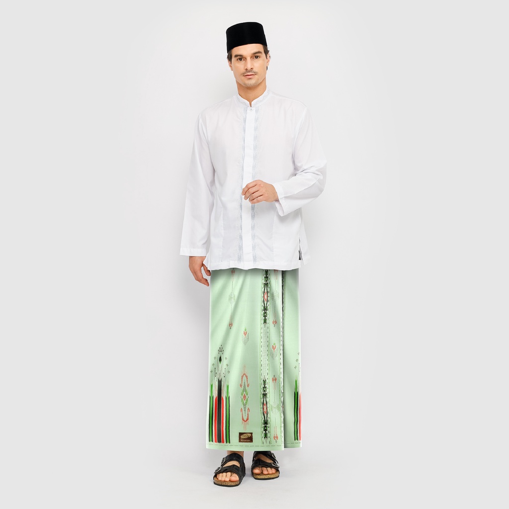 Sarung ATLAS Idaman 555 Harmoni Motif BHS SDI 04 Hijau Muda