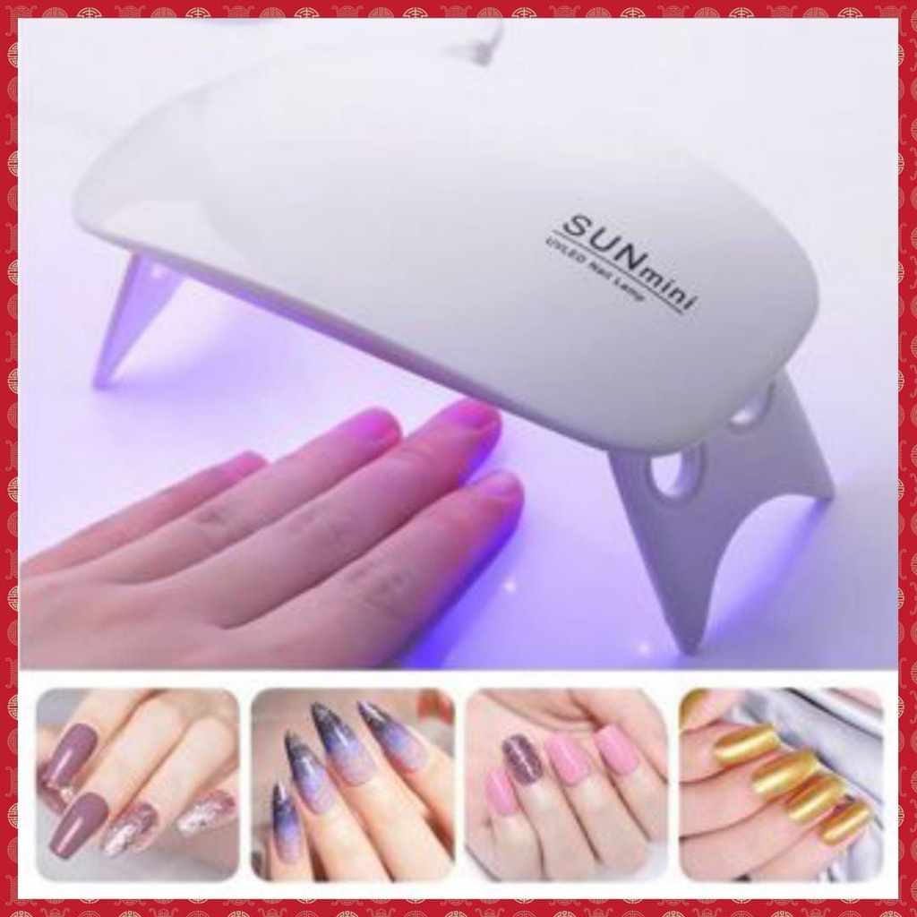 PORTABLE SUN Mini UV LED Nail Lampu Pengering Manicure Cat Kuku Kutek alat mesin perawatan Nail art 