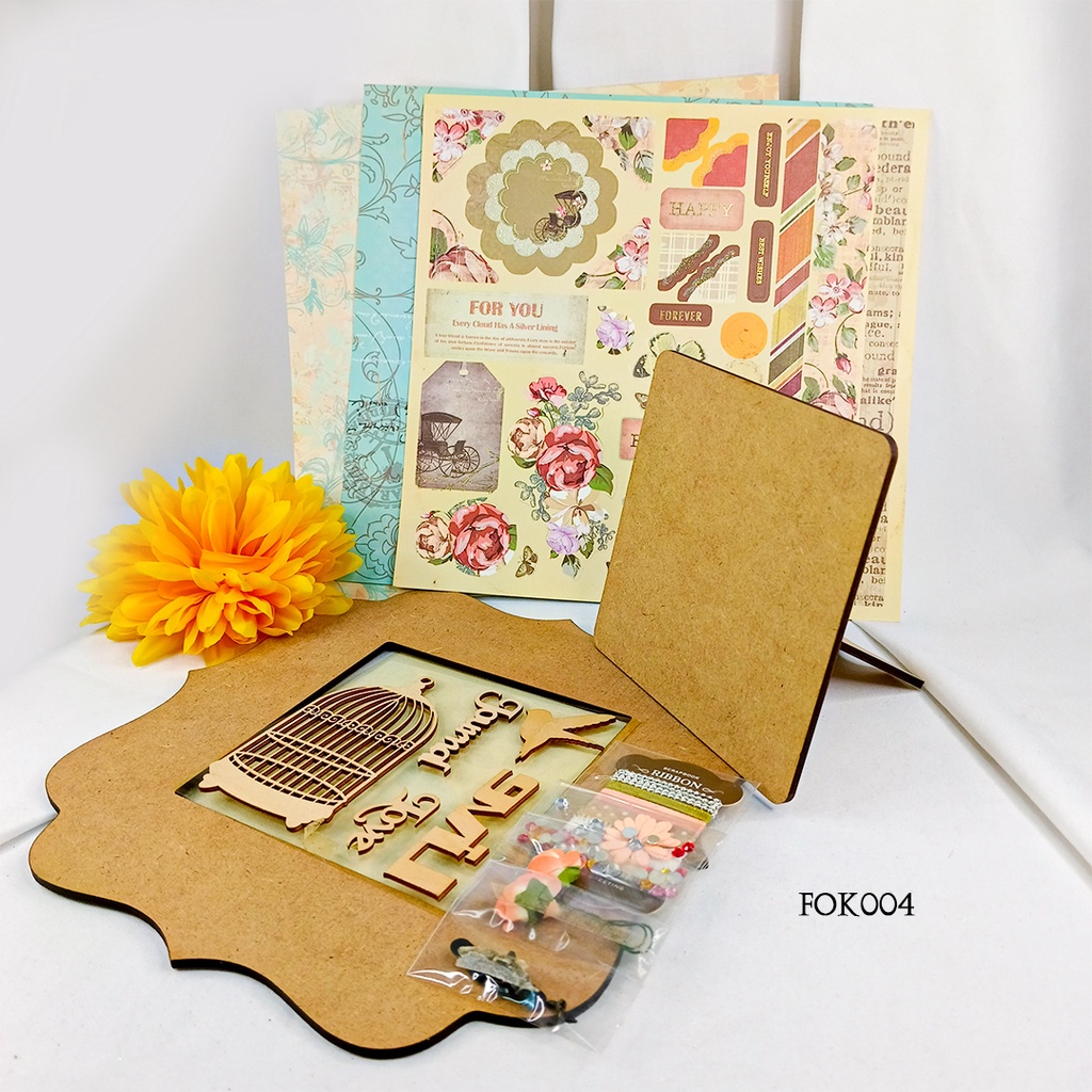 Pajangan Meja Bingkai Foto Aesthetic Wood Frame FOK-RA004