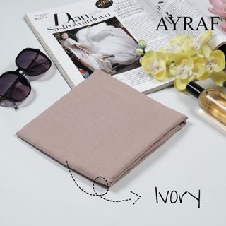 Kerudung Hijab Segiempat Paris Premium warna coklat ivory/Hijab Segiempat Terbaru Paris Premium warn