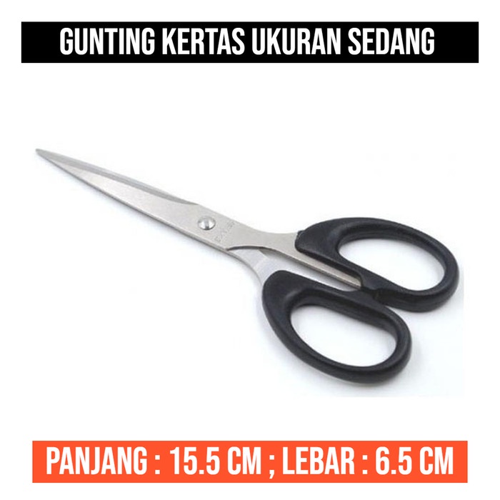 

Gunting Kertas Sedang 16CM Size Medium Tanggung 838 165 Stainless