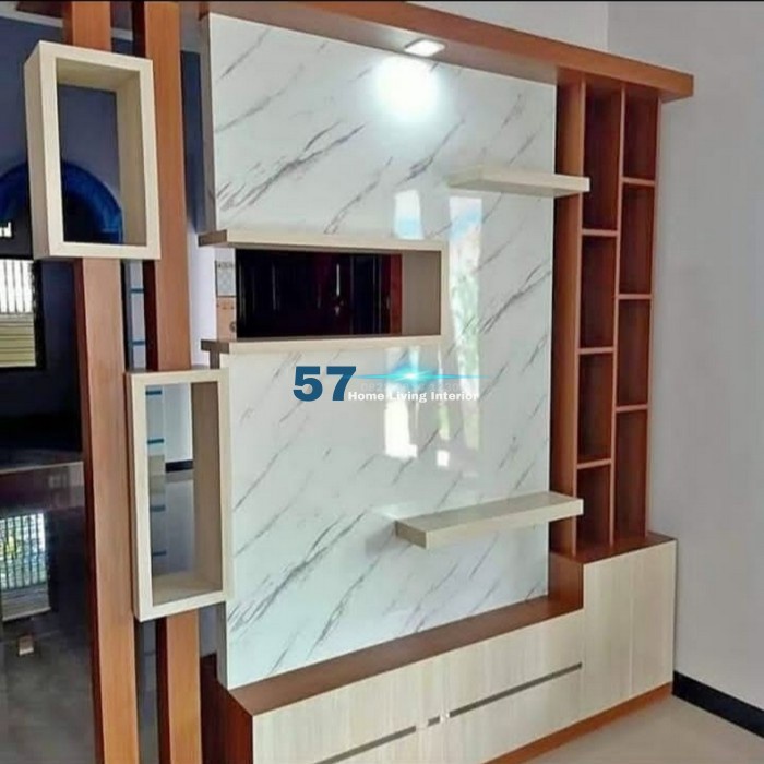 Lemari Partisi Pemisah Ruangan Bahan Multiplek HPL Minimalis
