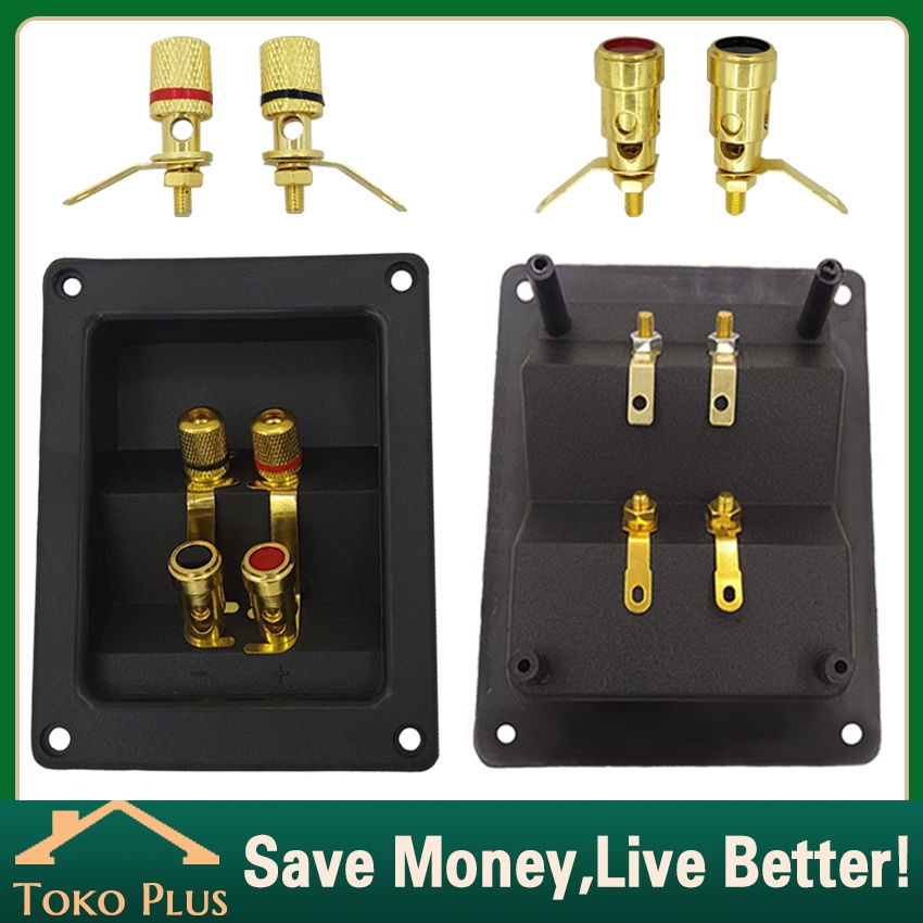 Cup Terminal Speaker Segi Binding Post Konektor 266 Bagian Express Binding Post Jack Banana Warna Em