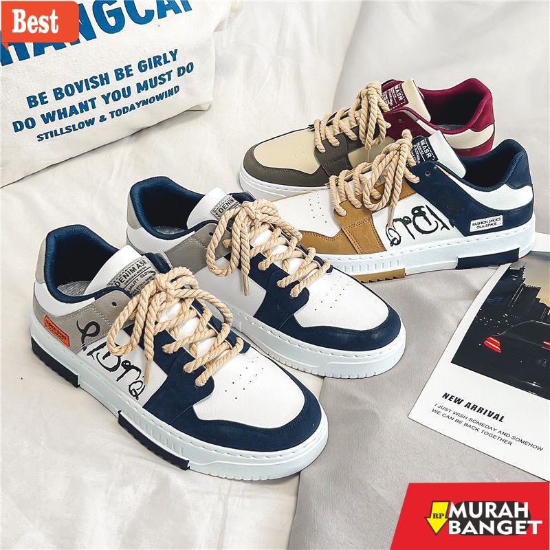 Sneakers pria terbaru- GROSIRTAS LV0231 Sepatu Sneakers Pria Casual Motif Ola Space Import