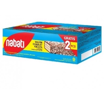 

NABATI WAFER COKELAT KELAPA Wafer Salut Coklat dengan Kelapa 1 BOX 12pcs x @18gr ORIGINAL