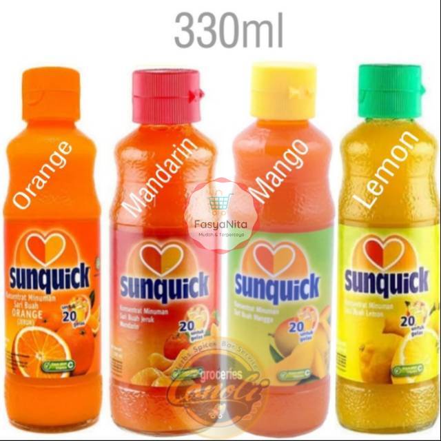 

Sunquick 330 ml - Orange - Mandarin - Lemon - Manggo