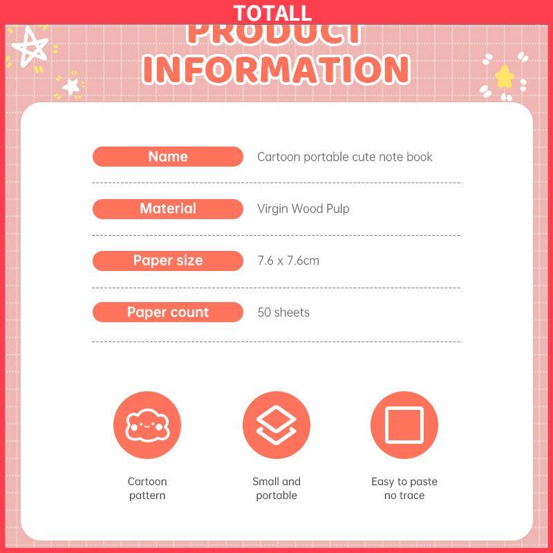 

COD Catatan Tempel Sanrio Lucu Siswa Gaya Manis Catatan Tempel Dekoratif-Totall