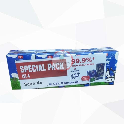 

DIAMOND UHT MILK FULL CREAM 125 ML SPC PACK 4 PCS