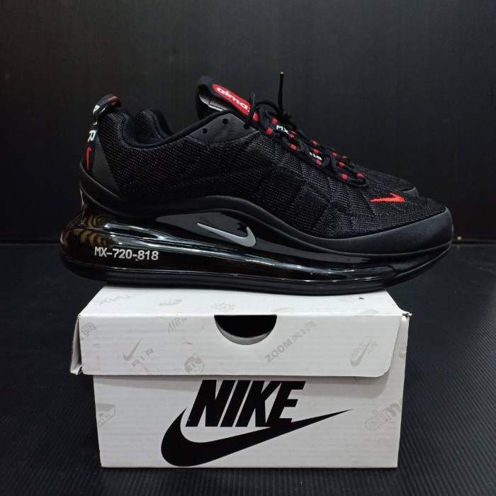 Sepatu Nike Air Max 720 818 Black Red Premium High Quality - Black Red, 39