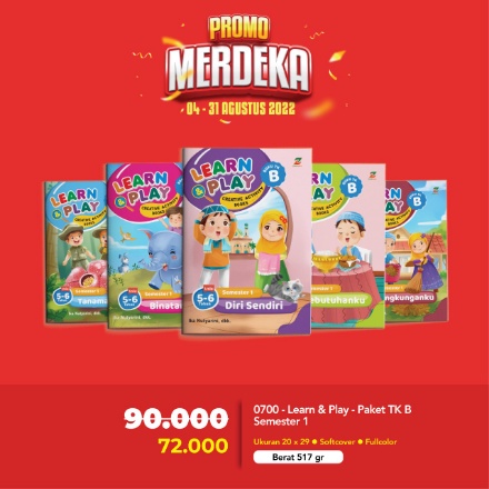 Hot Sale Learn & Play - Paket TK B Semester 1 ( 5 Buku ) Ziyad