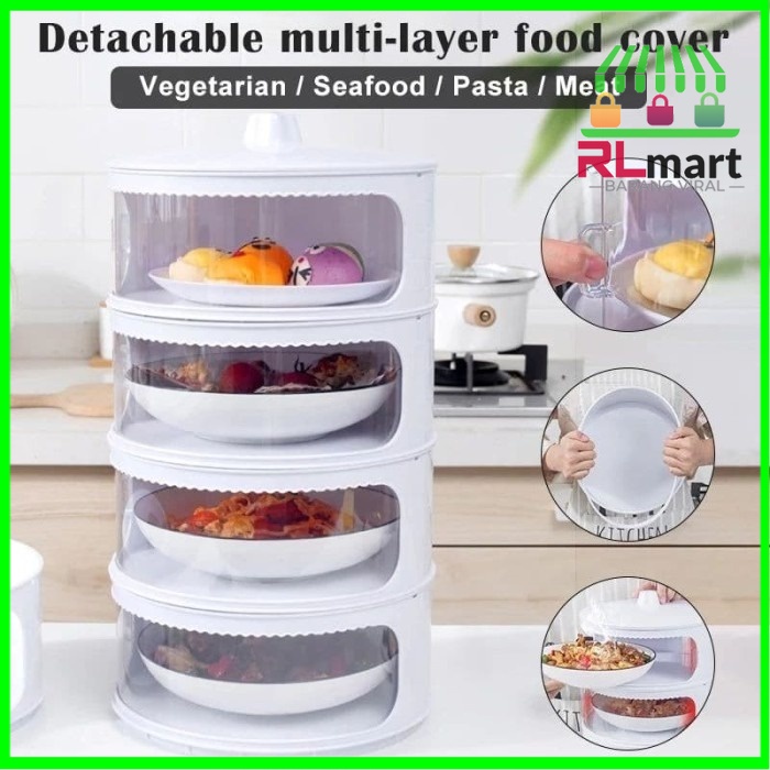 Food Storage 4 Susun / 5 Susun - Tudung Saji Susun 4 Layer BISA COD