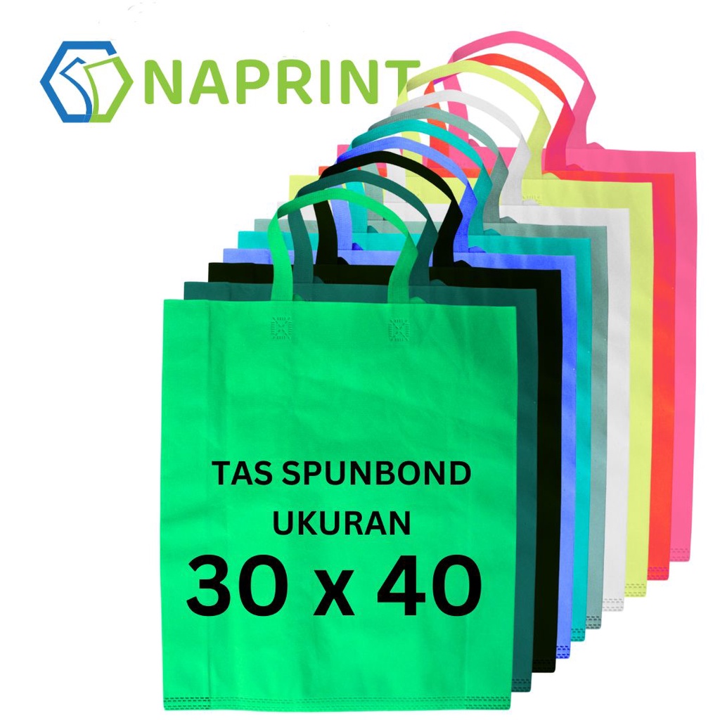 

1 Lusin isi 12 Tas Kain Spunbond Goodie Bag Tali 30 x 40 cm Untuk Kantong Belanja Lipat Serbaguna, Goody bag Bingkisan Souvenir hampers Sembako, Idangan besek / berkat hajatan / Tasyakuran / Tahlil / kue, lusinan murah besar 38x45x10 go green
