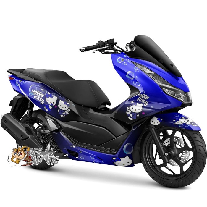 Decal PCX Full Body - Stiker Full Body Motor Honda PCX 160 / PCX150 Hello Kitty 1