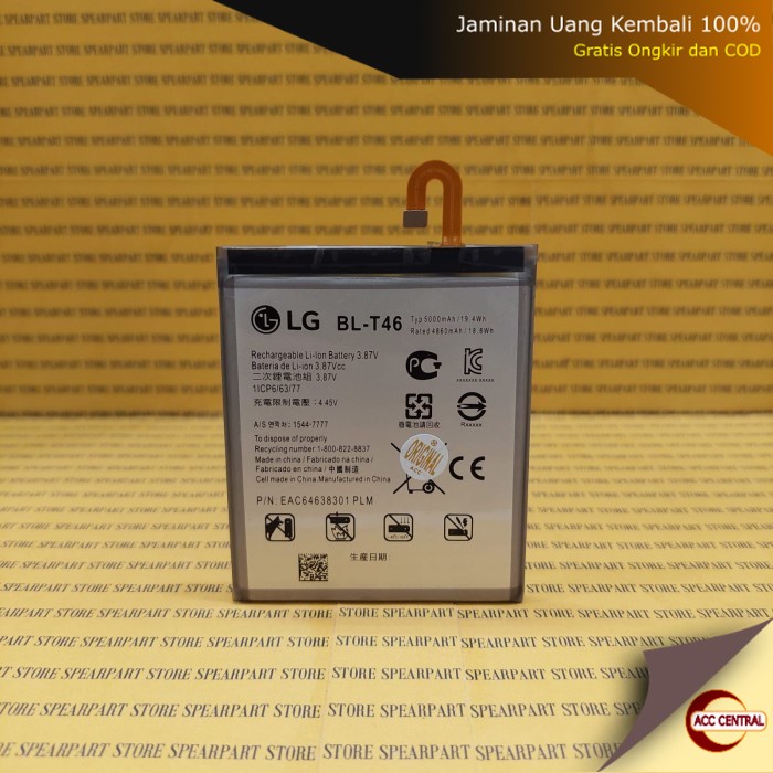 Original Baterai BL-T46 LG V60 LM-V600 A001LG - Battery Batre