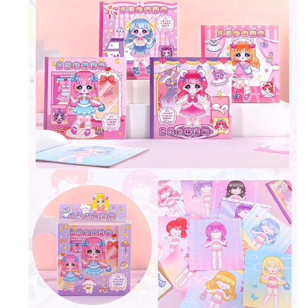 

STIKER BUKU DIY COSTUME COSTUM 2D MOMO KOSTUM KOREAN CUTE AESTHETIC STICKER BOOK COSTUME