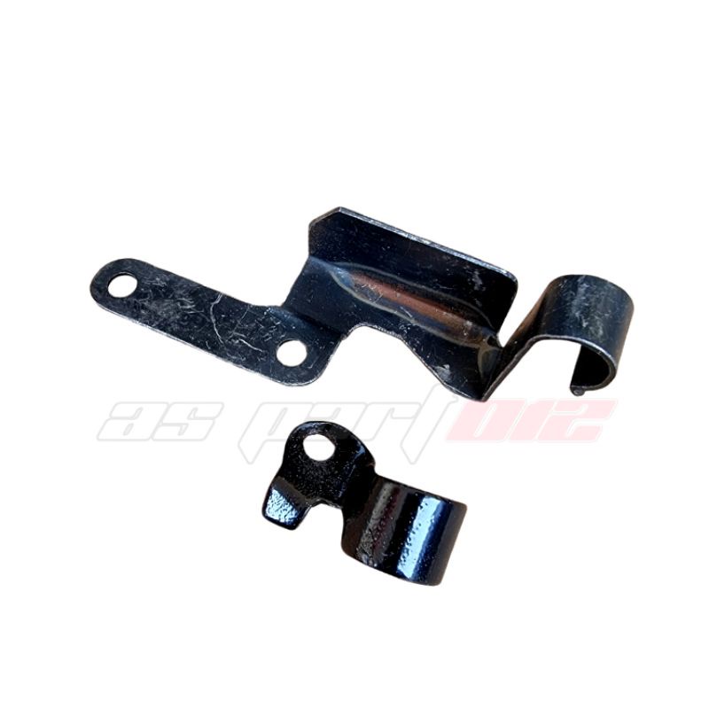 breket kleman selang rem depan rx king bagian atas dan bawah .,