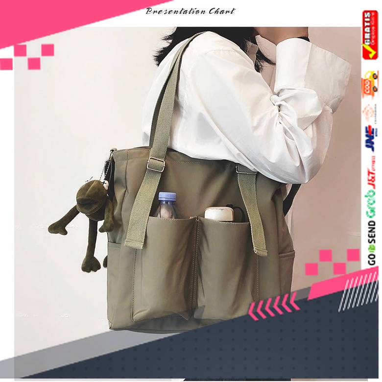 TAS WANITA DESAIN BARU ELEGAN MURAH BANGET /SAES - Torenia Tas ToteBag Wanita Tote bag kain Sekolah 