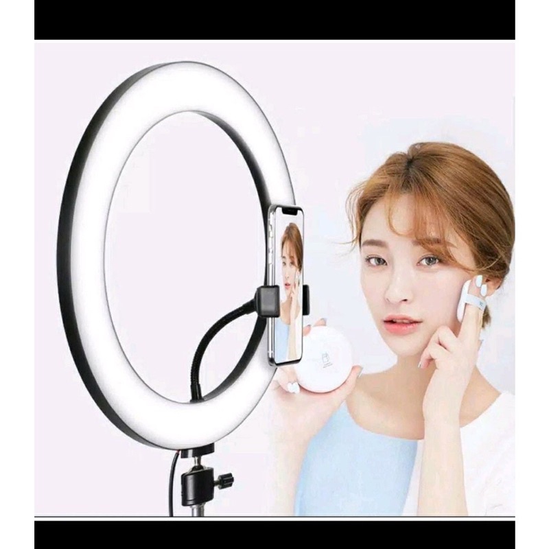 RINGLIGHT LAMPU LED 26CM LAMPU MAKE UP/  VLOG/ SELFIE/ 3 Warna Lampu Ring Linght