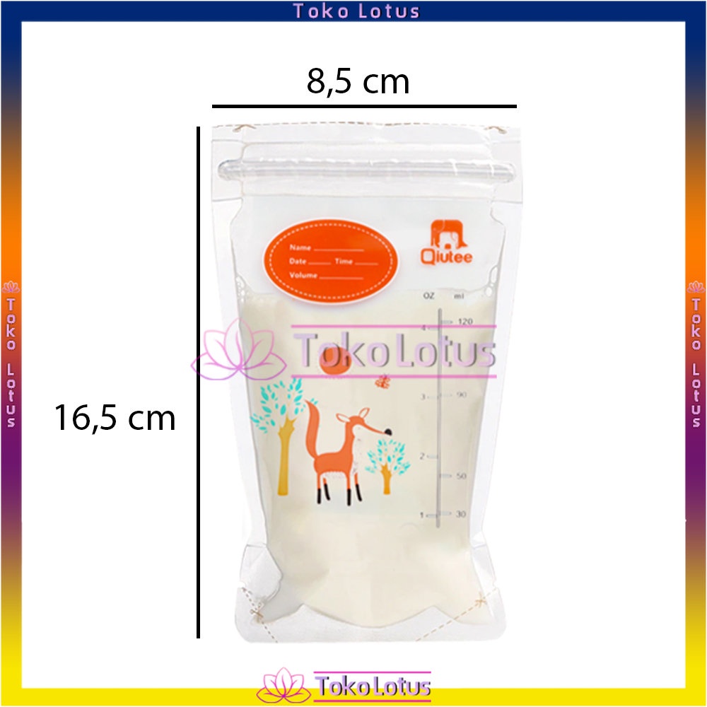 1 Pack 120ml Breastmilk Storage Bag Breastmilk Storage Zipper (30 Pcs) Kantong ASI Plastik ASI Kualitas Terpercaya