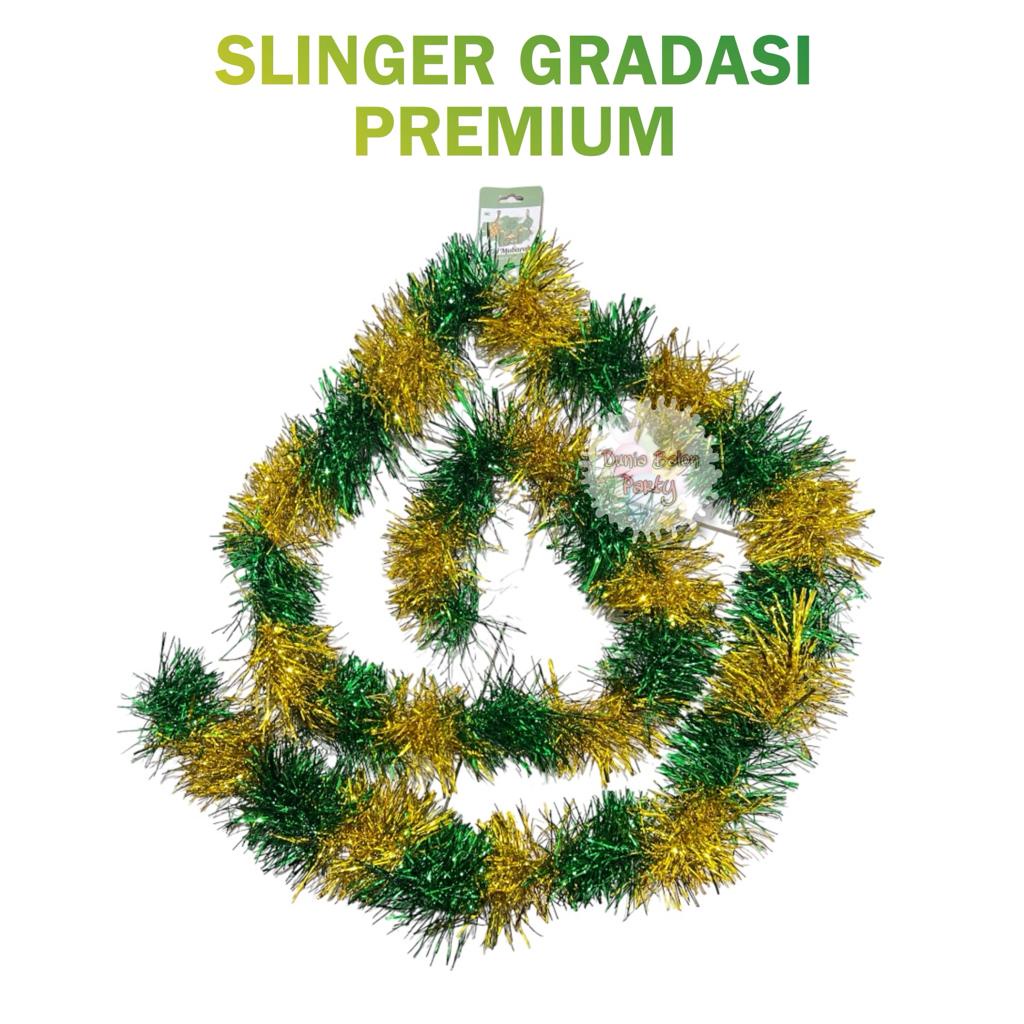 Slinger Idul Fitri Lebaran / Tinsel Dekorasi Idul Fitri Gradasi Premium