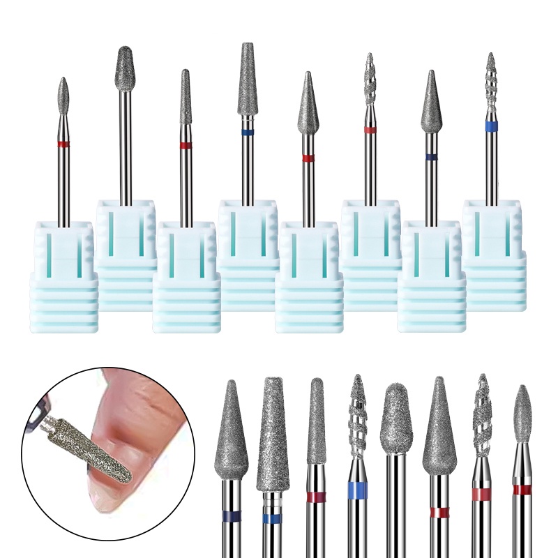 2 Pcs/lot Tungsten Steel Manicure Nail Dril Bits Profesional Kuku Listrik File Pemotong Mata Gerinda Mills Tools Aksesoris