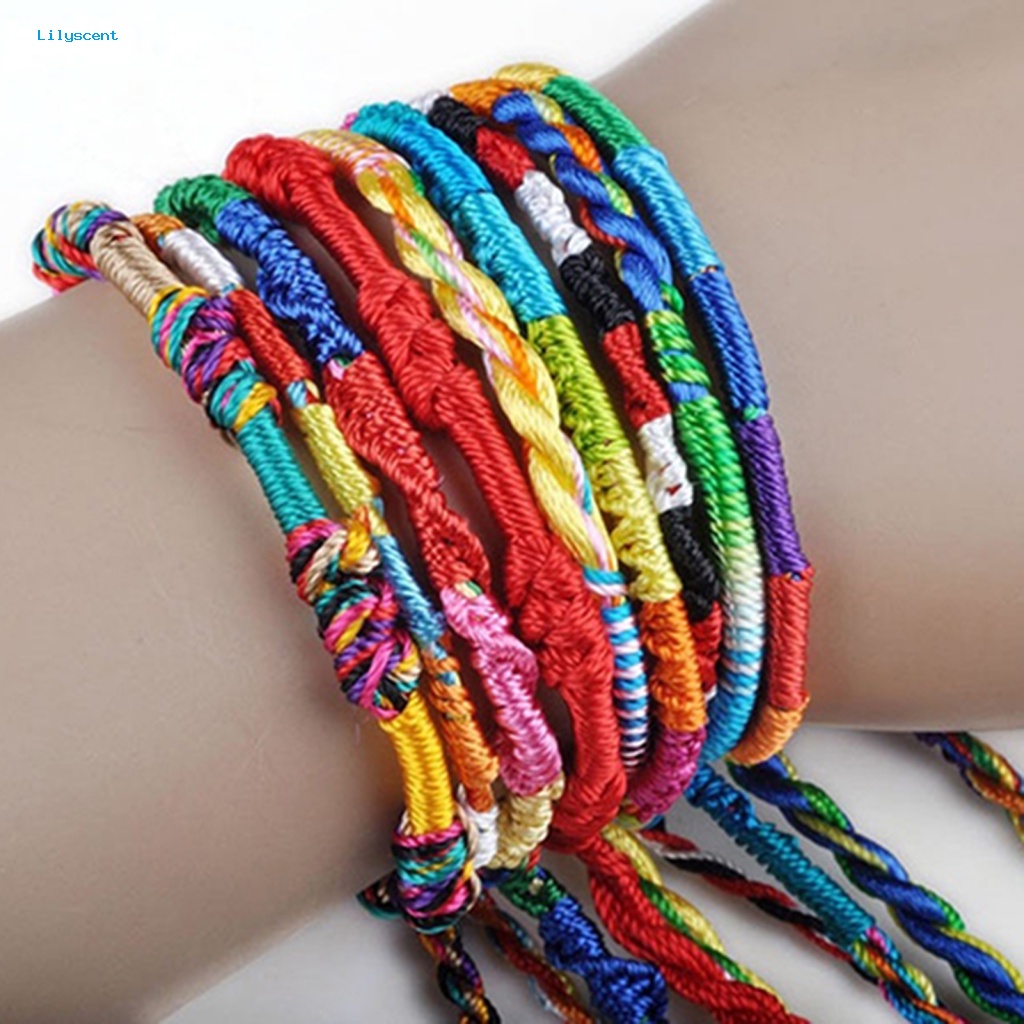 Lilyscent 20Pcs Gelang Tangan Tahan Lama Untuk Pesta Multicolor Bracelets Multicolor