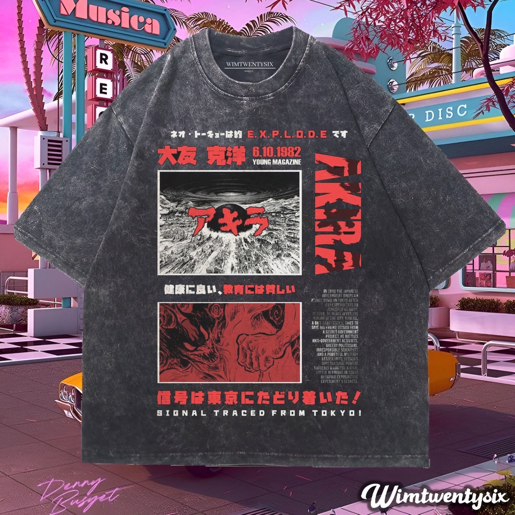 Wimtwentysix “akira streetwear” kaos oversized washing | vintage tee