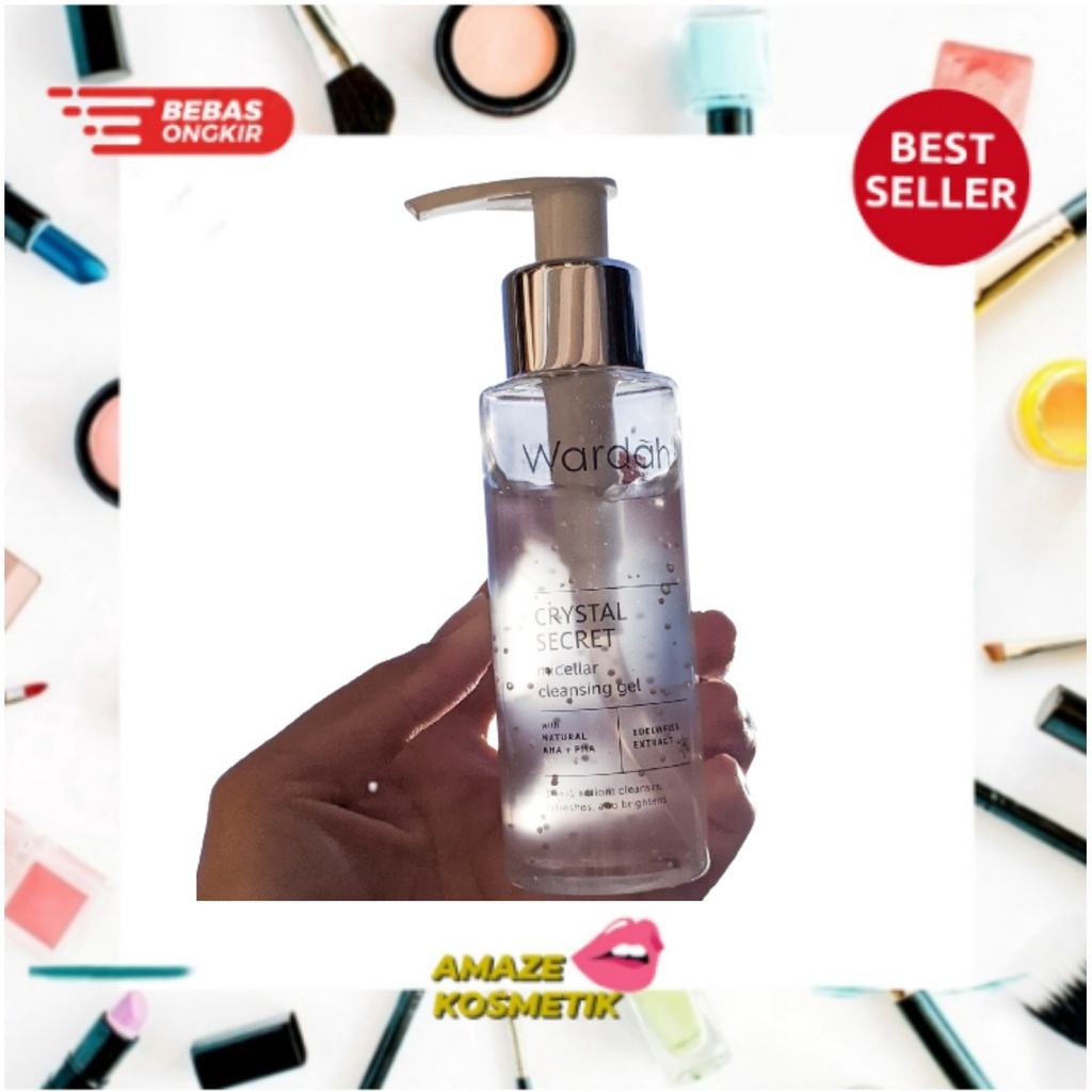 WARDAH Crystal Secret Micellar Cleansing Gel 95ml - Amaze_Kosmetik