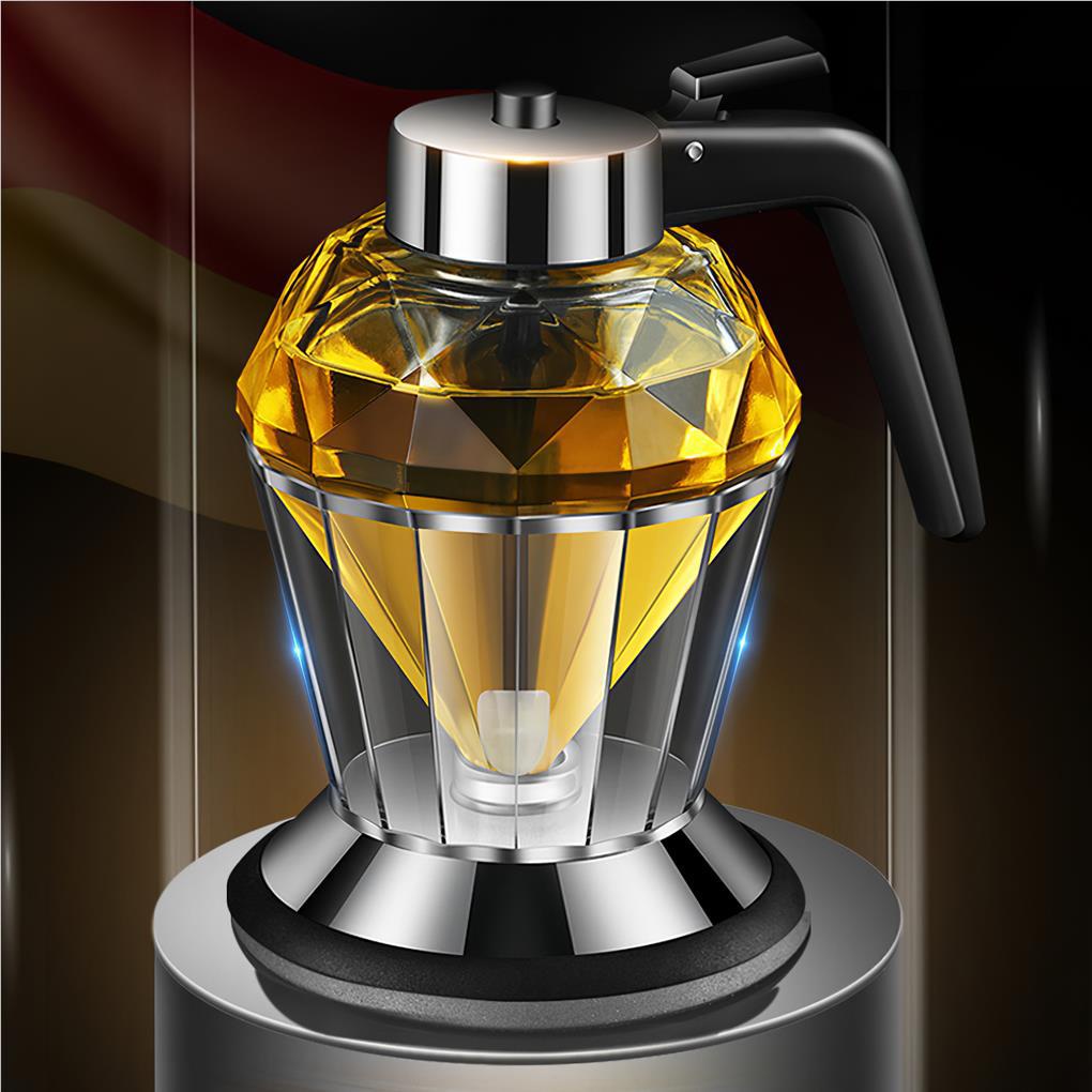Botol Minyak Multifungsi Dapat Diamond Oil Dispenser Glass Bottle Superior Drip Free Cuka Dispensing Non-Slip Olive Oil Carafe Decanter Untuk Indoor Dapur Rumah